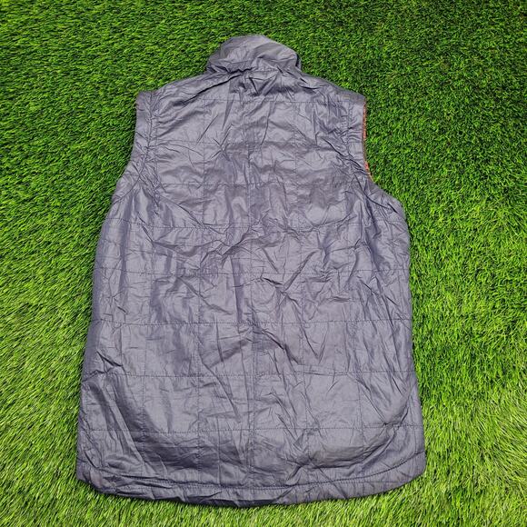 LEVIS Reversible Snap Vest Small 20x27 Blue Plaid Baggy - Picture 4 of 16